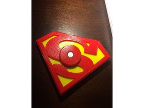superman hand fidget spinner toys & games 3d print model - Mito3D