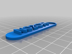 n02or name-tag Schlüsselanhänger kundengebundene 3d print model - Mito3D