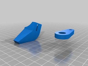left snap-fit blower fan duct 3d printer parts customized 3d print model - Mito3D