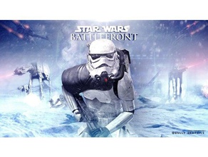 stormtrooper battlefront lithophane La stampa 3d di gioco sci-fi starwars star wars 3d print model - Mito3D