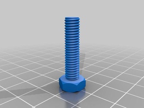 m6 x 25 nut bolt washer threaded rod factory parts customized 3d print model - Mito3D