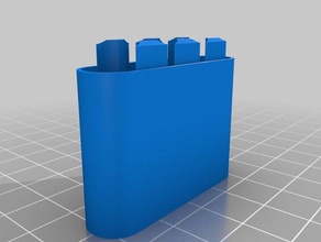 4 aa basso i contenitori su misura 3d print model - Mito3D