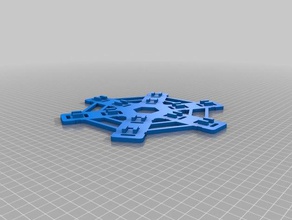 snowflake frame diy 3d print model - Mito3D