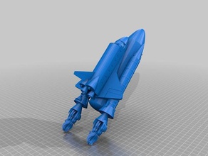 space-shuttle 3d-drucken 3d print model - Mito3D