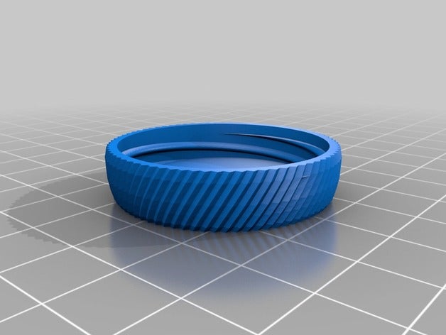 my customized container knurled lid containers 3D print model - Mito3D