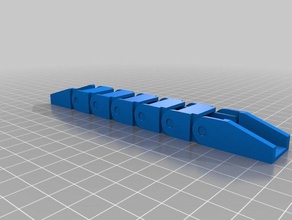 my customized drag chain mounts 025 ends diy 3d print model - Mito3D
