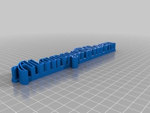özelleştirilmiş metin depolama heykeller 3d print model - Mito3D