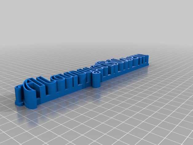 meine angepasste text-Speicher Skulpturen kundengebundene 3D print model - Mito3D