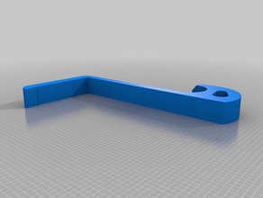 Wand scateboard Hänger nicht Recht einfach anpassen youre slicer Haushalt kundengebundene 3d print model - Mito3D