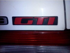 logo gti pour 309 automotive 3d print model - Mito3D
