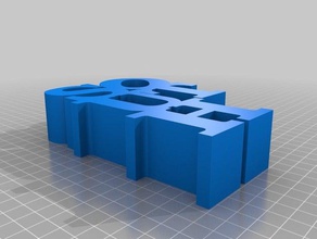 southmy personnalisé variable mot de la sculpture sculptures 3d print model - Mito3D