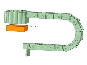 solidoodle 4-x guia do cabo motor da ventoinha Impressora 3d de peças 4 3d print model - Mito3D