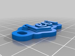 levi portachiavi i su misura 3d print model - Mito3D