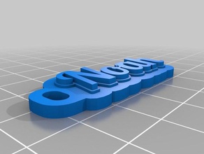 noah portachiavi keychains customized 3d print model - Mito3D