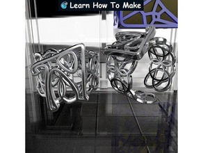 4 kişiselleştirilmiş celtic düğüm yüzük-yaprak yüzük celticdesign Kelt sanatı knot knotwork 3d print model - Mito3D