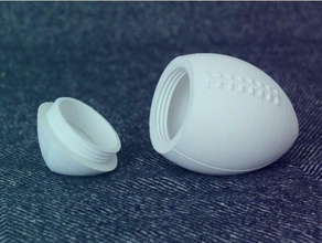 3d football sport & outdoors functional no support sports supportless test 3d print model - Mito3D