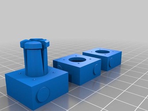 snap juntos braille aprendizagem cubo de 3d print model - Mito3D