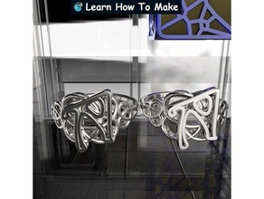 3-4 kişiselleştirilmiş celtic düğüm yüzük-yaprak yüzük celticdesign Kelt sanatı knot 3d print model - Mito3D