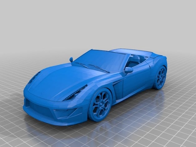 carbonizzare gta v de l'automobile voiture convertibles gtav sport 3D print model - Mito3D