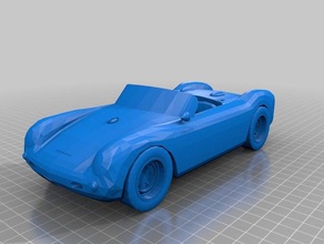 porsche 550 spyder automotive classic car kleine Auto sportss 3d print model - Mito3D