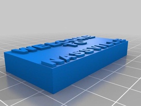 austins willkommen behoben 3d-drucken 3d print model - Mito3D