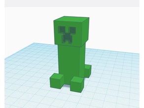 minecraft creeper basit 3d baskı 3d print model - Mito3D