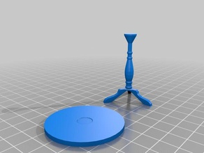mesa redonda superior el modelo de los muebles 3d print model - Mito3D