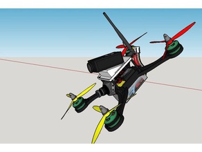 kostbare x-frame-racer 220 Fahrzeuge Flugzeug Auto rc dji phantom Drohne frame Spiel gopro Hubschrauber mobile mobius ned nes runcam 3d print model - Mito3D