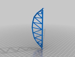 k-truss bridge buildings & structures 3d print model - Mito3D