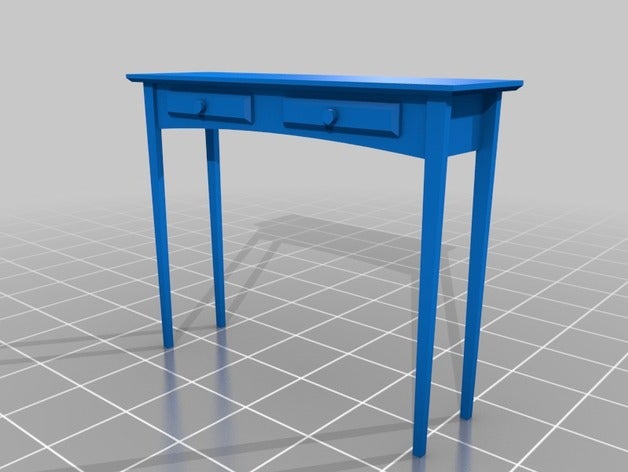 hallway table decor corridor small 3D print model - Mito3D