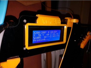 anet a8 lcd cover remixed 3d Drucker Zubehör display mod 3d print model - Mito3D