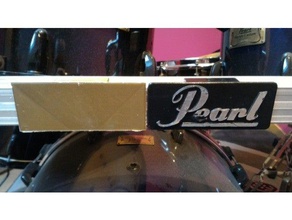 pearl rack plaque L'impression 3d drumset de la 3d print model - Mito3D