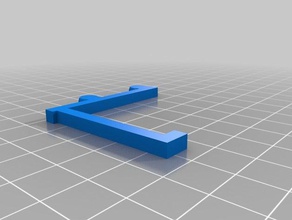 sottile peg scheda gancio su misura 3d print model - Mito3D