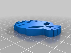 a prole do logotipo crânio ferramentas de arte 3d print model - Mito3D