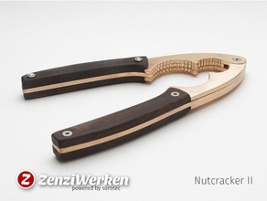 nutcracker ii cnc waterjet household brass router nut oak stepcraft wood 3d print model - Mito3D