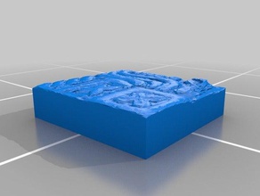 mayan tile replica art 3d print model - Mito3D
