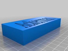 ackerman placa com o nome A impressão 3d ataque titan 3d print model - Mito3D