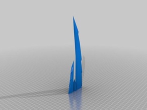 daedric greatsword skyrim remixada de estacas A impressão 3d espada 3d print model - Mito3D