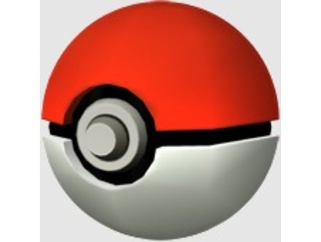 pokeball 3d printing pokemon 3D print model - Mito3D