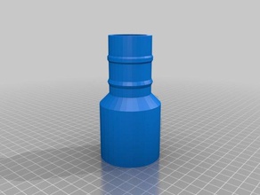 1,25 pollici maschio femmina shop vac connettore strumenti 3d print model - Mito3D
