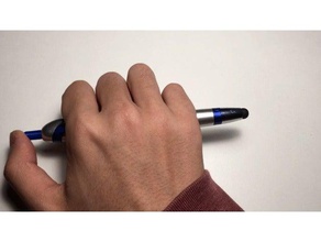 csumb pen cap 3d printer accessories ballpoint pencap touch 3d print model - Mito3D
