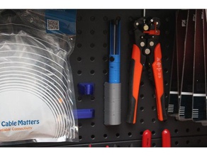 solder sucker pegboard holder tool holders & boxes customized 3d print model - Mito3D