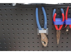 pegboard pince cintre porte-outils & boîtes personnalisé 3d print model - Mito3D