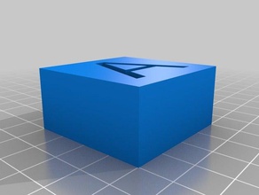 custom letter blocks learning customizable kids openscad 3d print model - Mito3D