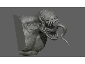 venom bust sculpture sculptures character comics marvel spiderman zbrush 3d print model - Mito3D