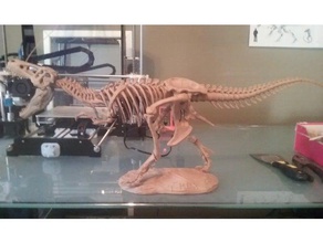t-rex stehen Skulpturen 3d print model - Mito3D