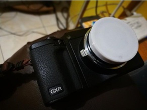 industar-69 frontal tampa da lente câmera industar 69 lenscap lenscover 3d print model - Mito3D