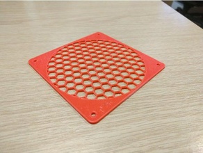 parametrizable any size fan finger guard cover honeycomb filling 3d printer parts 120mm shroud 3d print model - Mito3D