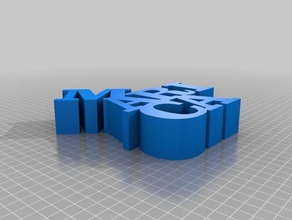 marica signs & logos customized 3d print model - Mito3D