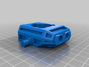 mech Stadt-dual-turret Brust Spielzeug & Spiele 3d print model - Mito3D